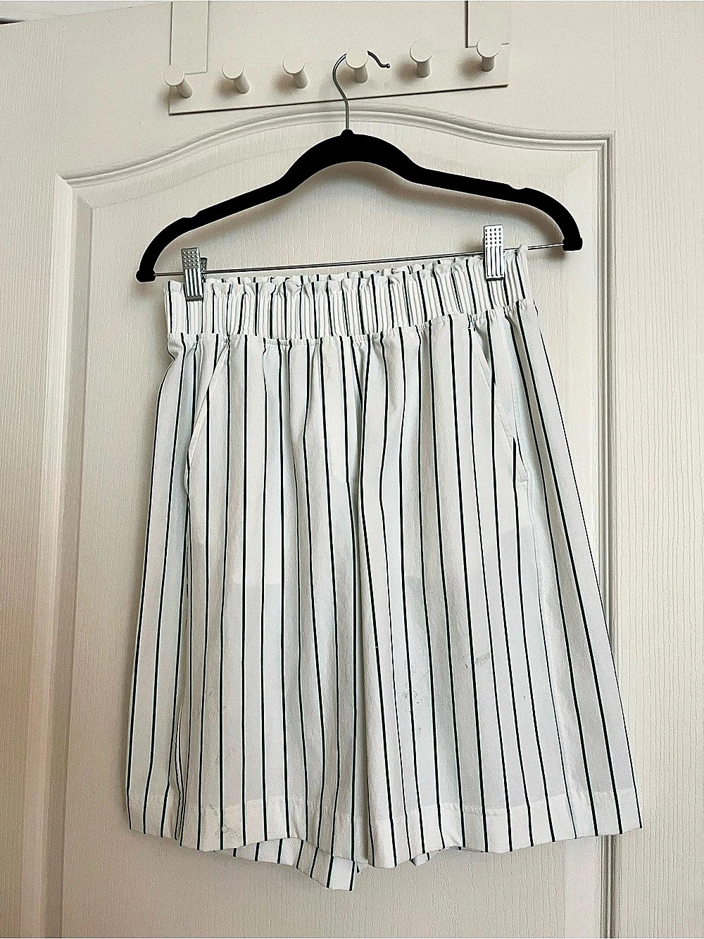 lululemon | Tennis Core 🎾 Striped High Waist Shorts in White & Green (Size Small